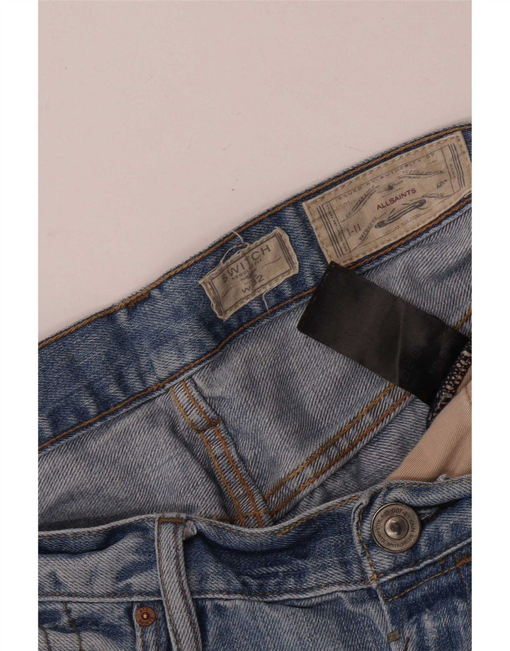 Shorts jeans masculino All Saints W32 algodão azul médio