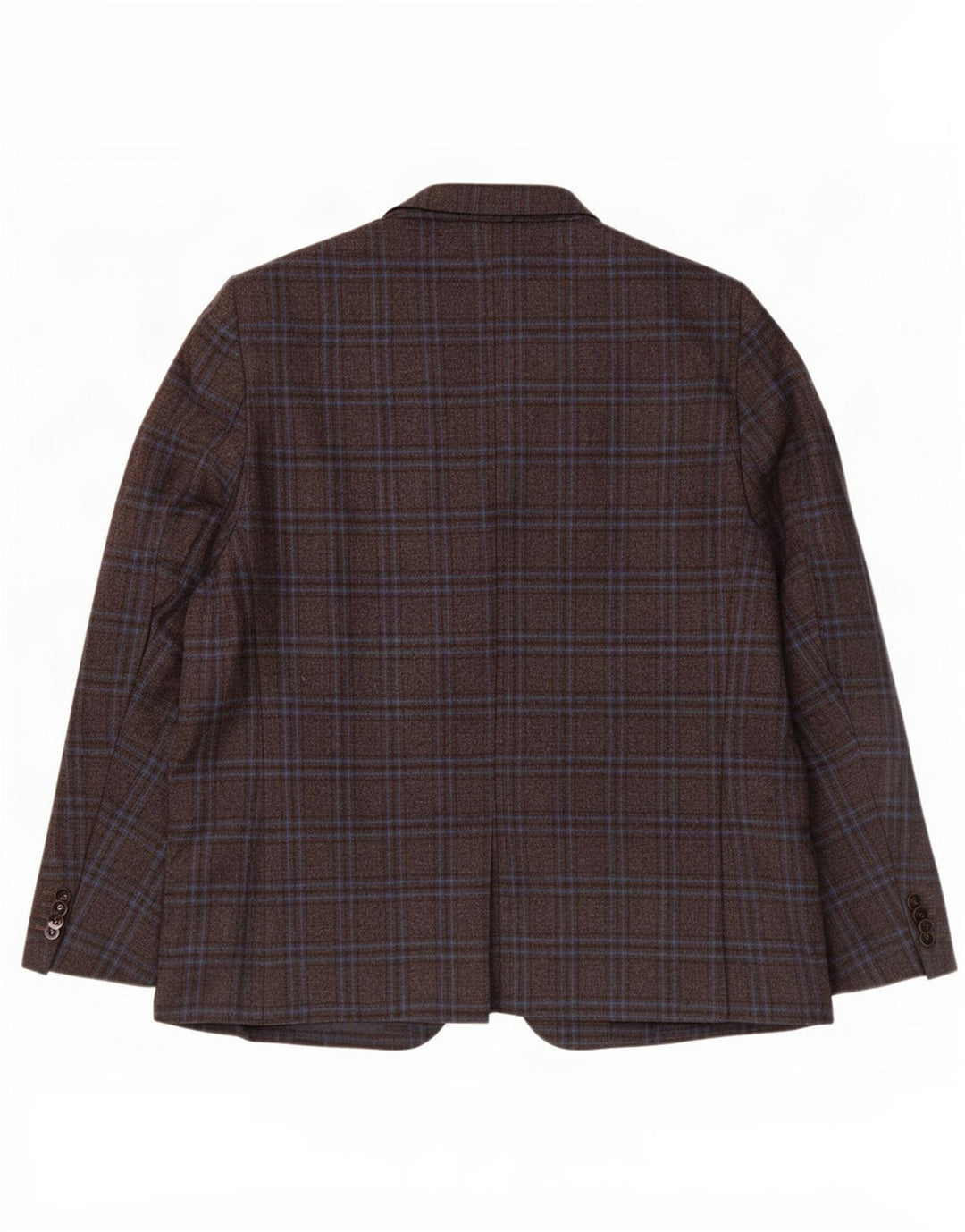 Jaqueta blazer masculina Louis Copeland com 2 botões UE 50 grande xadrez marrom