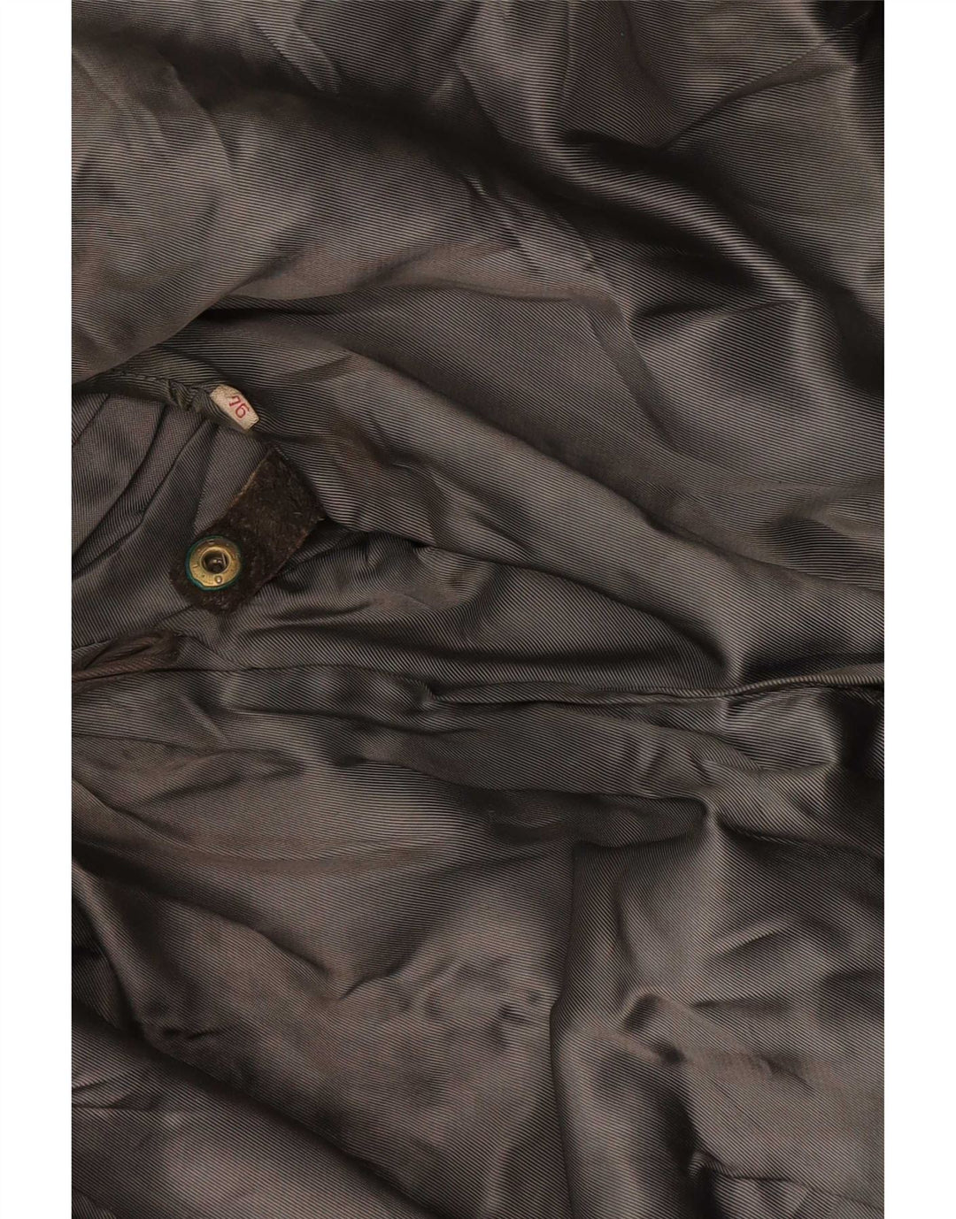 Casaco de couro feminino vintage UK 16 grande verde