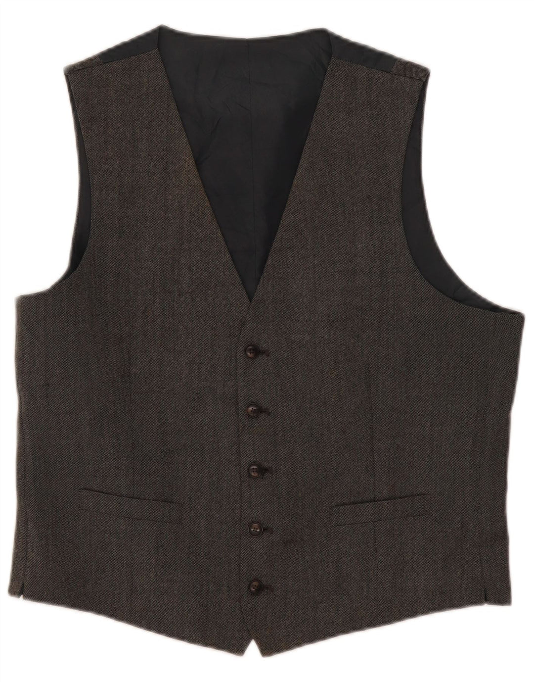 Colete masculino Marks & Spencer grande lã cinza