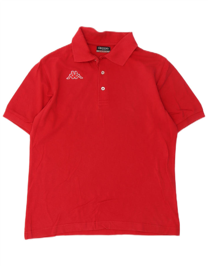 Camisa polo masculina Kappa pequena algodão vermelho