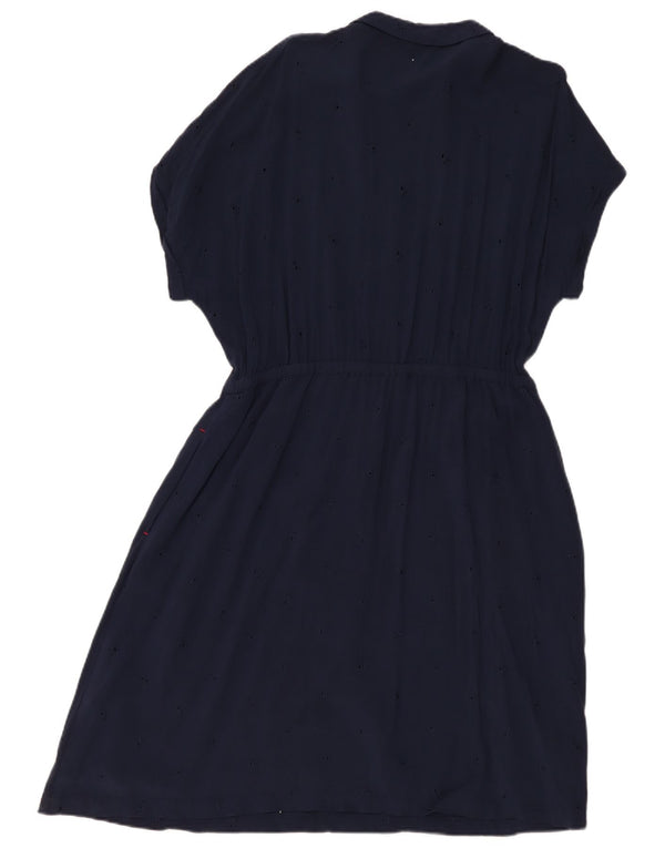 Vestido feminino Joules A-Line UK 18 XL azul marinho viscose