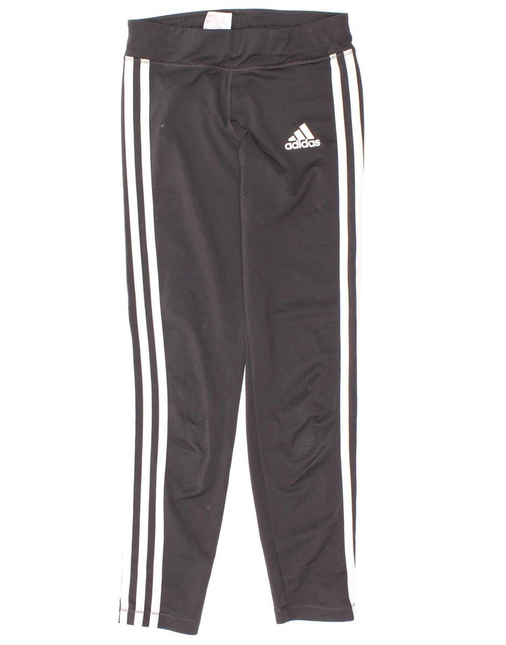 Leggings Adidas Meninas Climalite 9-10 Anos Pequenas Poliéster Preto