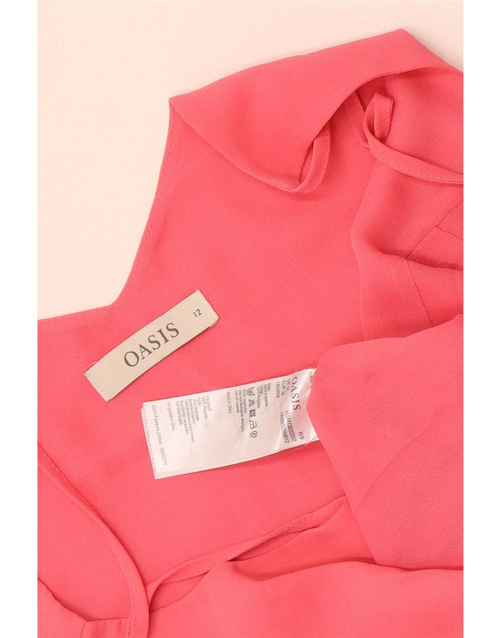 Top Cami feminino Oasis UK 12 poliéster rosa médio