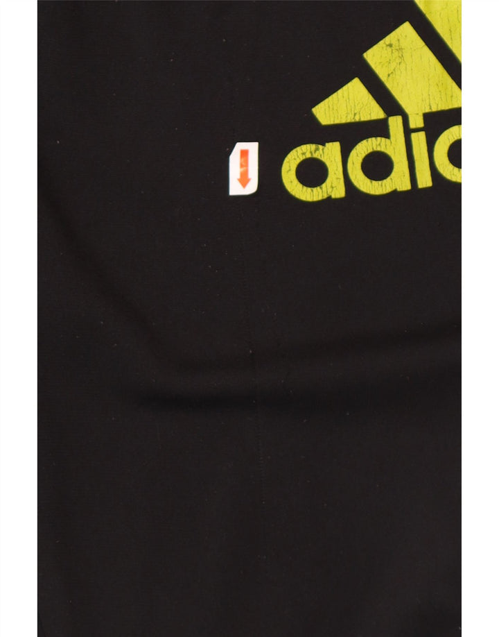 ADIDAS Calças de treino masculinas Joggers UK 40/42 Médio Preto Poliéster
