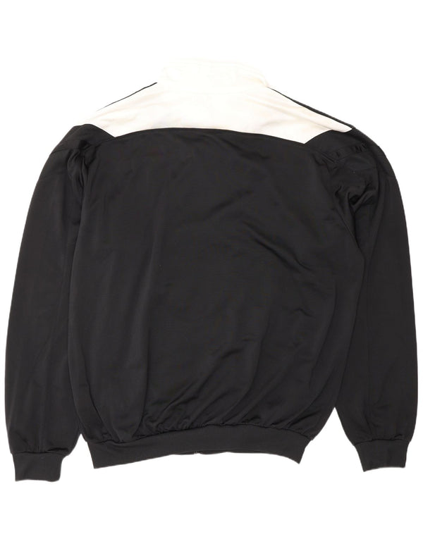 ADIDAS Mens Tracksuit Top Jacket UK 52/54 2XL Preto Colourblock Poliéster