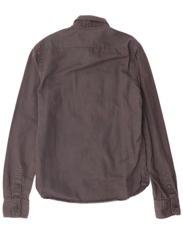 Camisa masculina Superdry XL cinza algodão