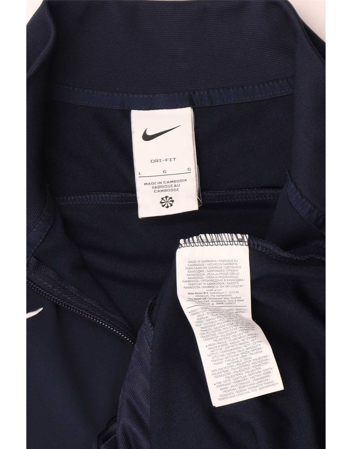 Jaqueta Nike Masculina Dri Fit Tracksuit Grande Bloco Colorido Azul Marinho