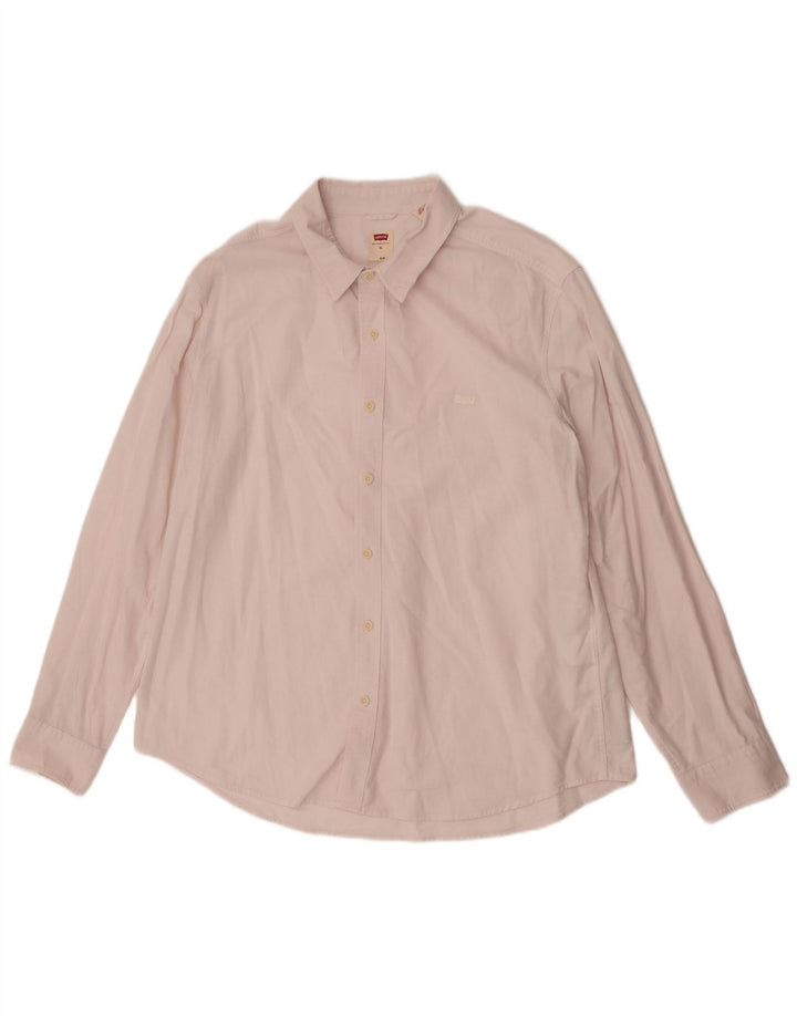 Camisa Levi's Masculina Slim Fit XL Algodão Rosa