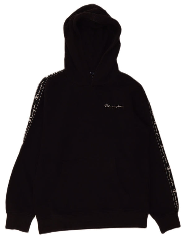 Jumper com capuz gráfico Champion Boys 11-12 anos grande preto