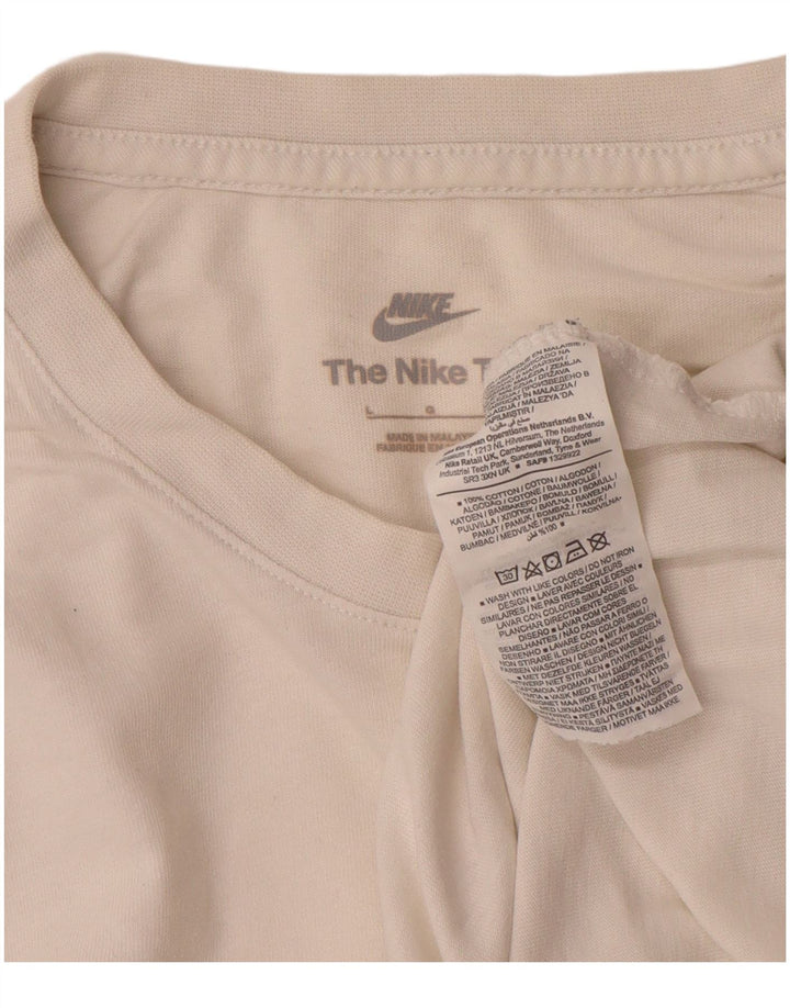 Camiseta masculina Nike grande algodão branco