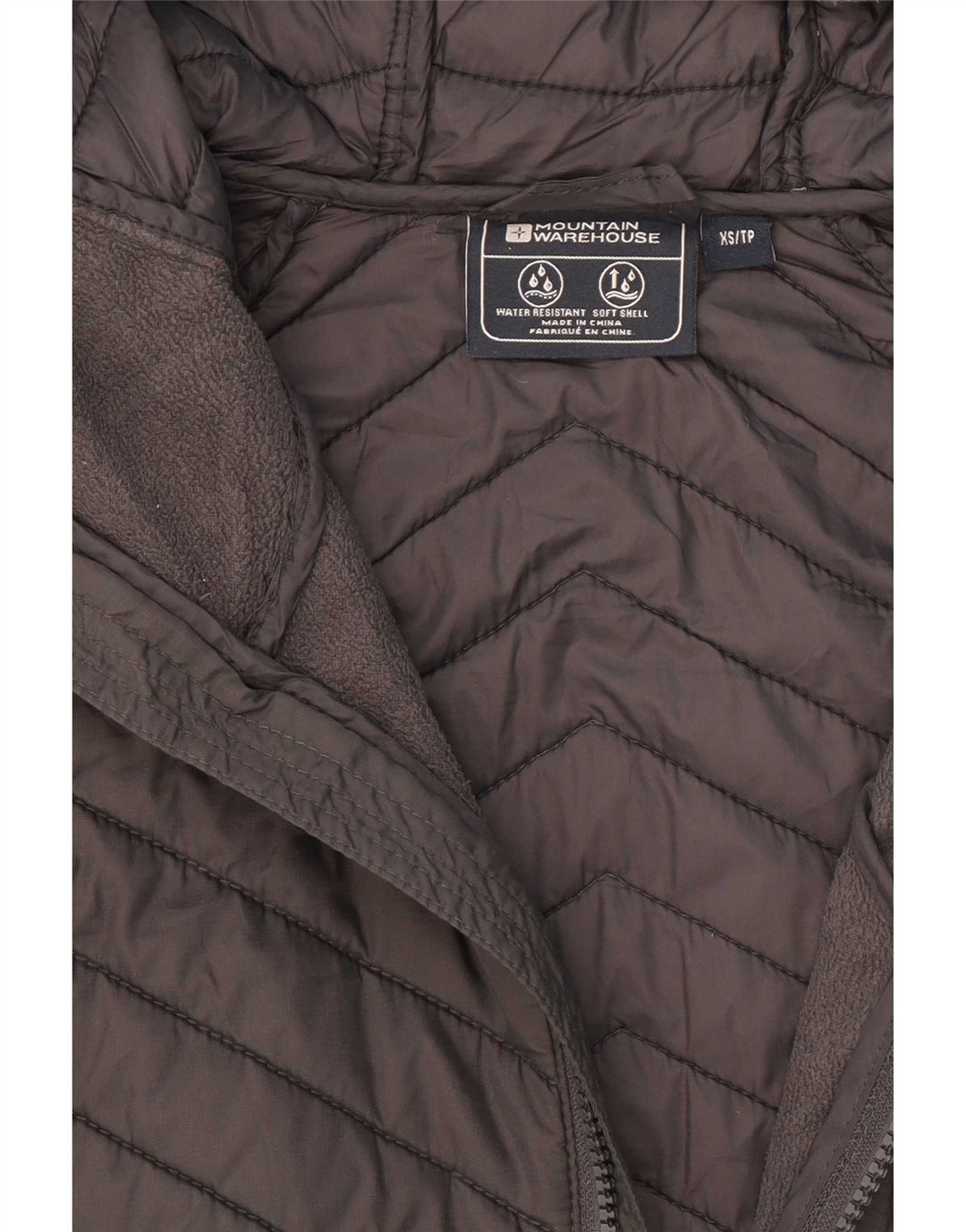 Jaqueta acolchoada com capuz masculina Mountain Warehouse UK 34 XS poliéster cinza