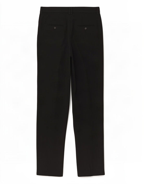 Calça feminina de terno reto Marks & Spencer Reino Unido 8 pequena W27 L32 preta