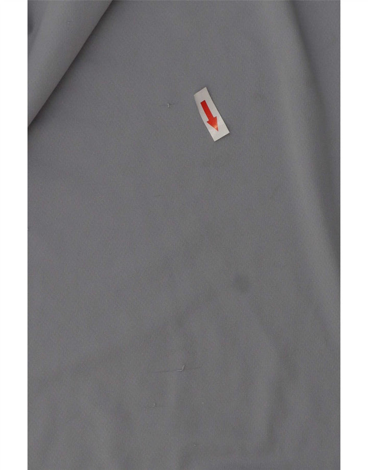 Adidas Mens Climalite Camiseta Top Médio Azul Colourblock Poliéster