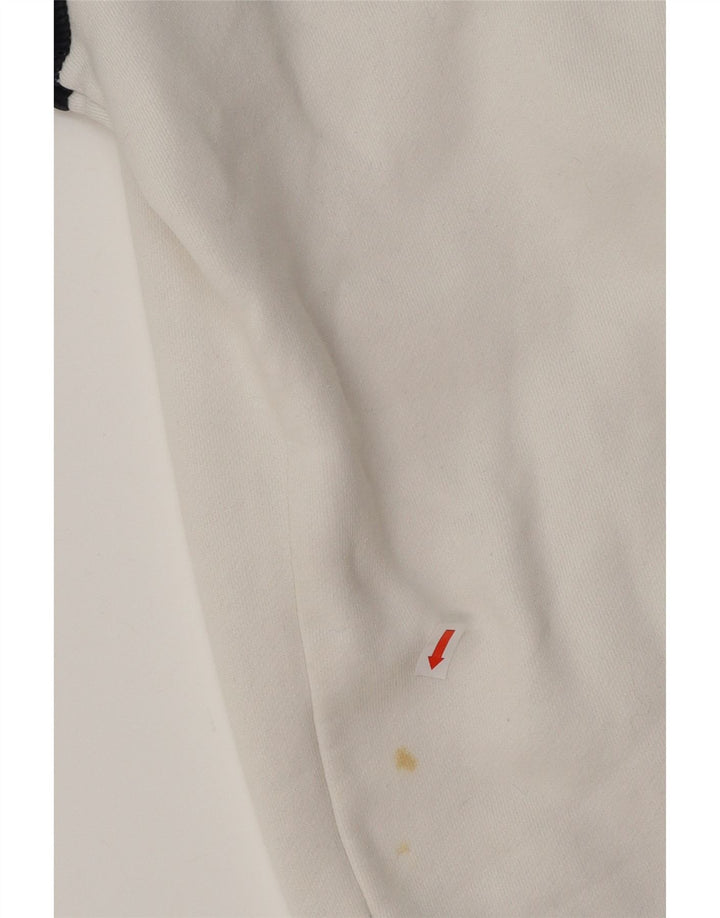 Jumper feminino com capuz gráfico CONVERSE UK 18 XL algodão branco