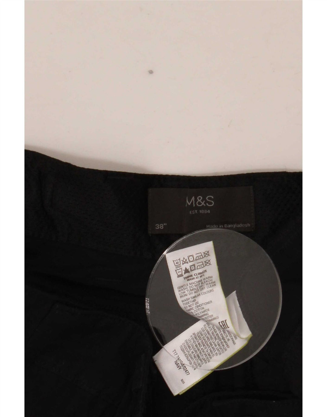 Shorts cargo masculino Marks & Spencer W38 XL azul marinho algodão
