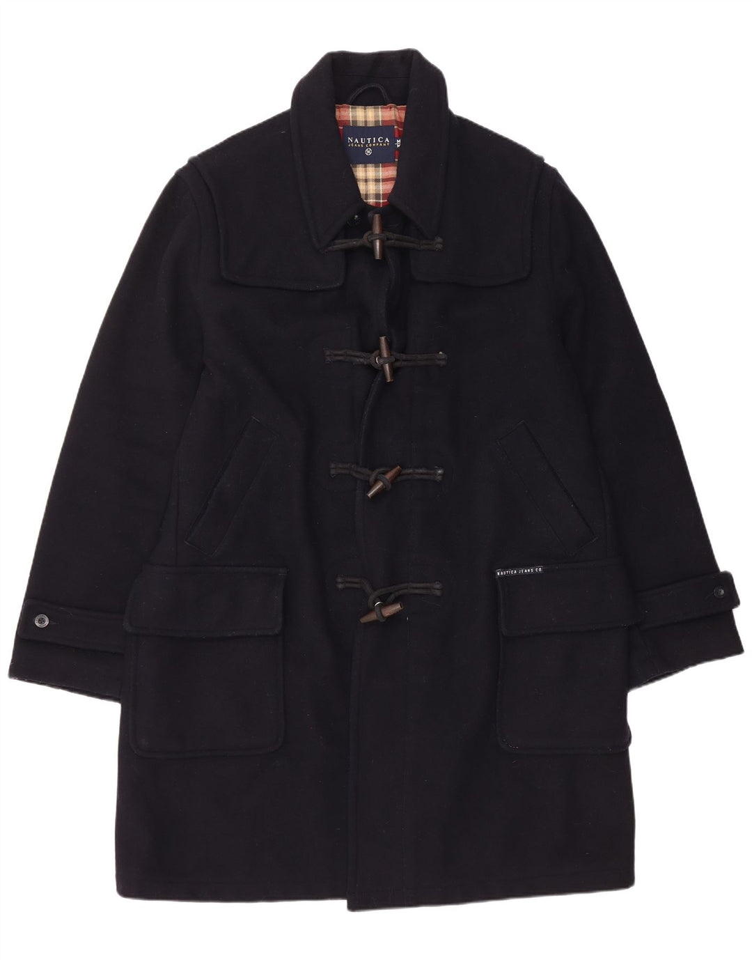 Nautica Mens Duffle Coat UK 38 Médio Azul Marinho