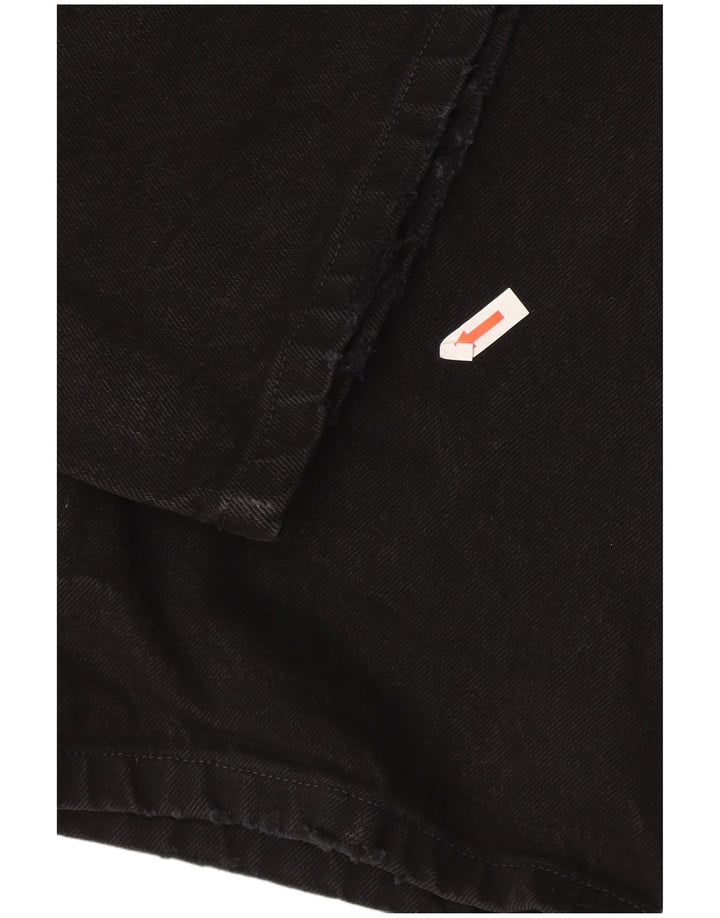 Wrangler Mens Straight Jeans W44 L30 Algodão Preto