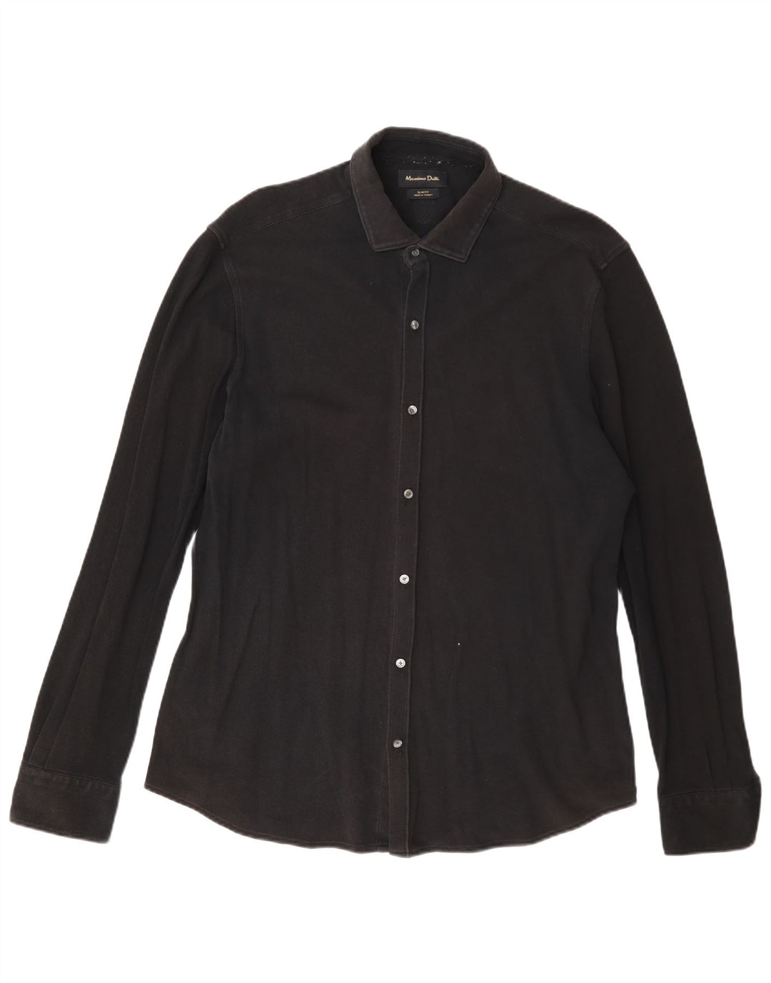Camisa masculina Slim Fit Massimo Dutti XL preta