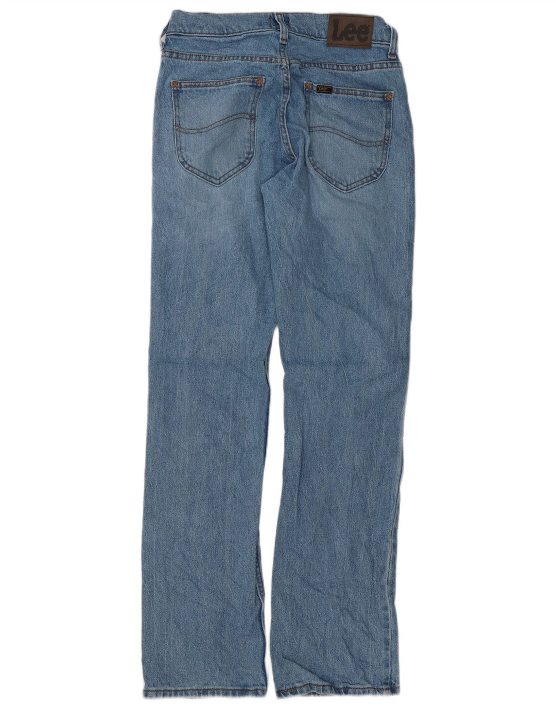 Lee Mens Straight Jeans W29 L32 Azul Algodão