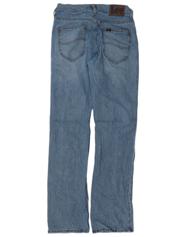 Lee Mens Straight Jeans W29 L32 Azul Algodão