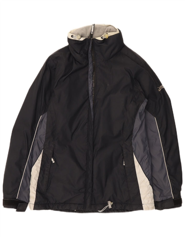 Jaqueta de esqui feminina Columbia UK 10 pequeno bloco colorido azul marinho