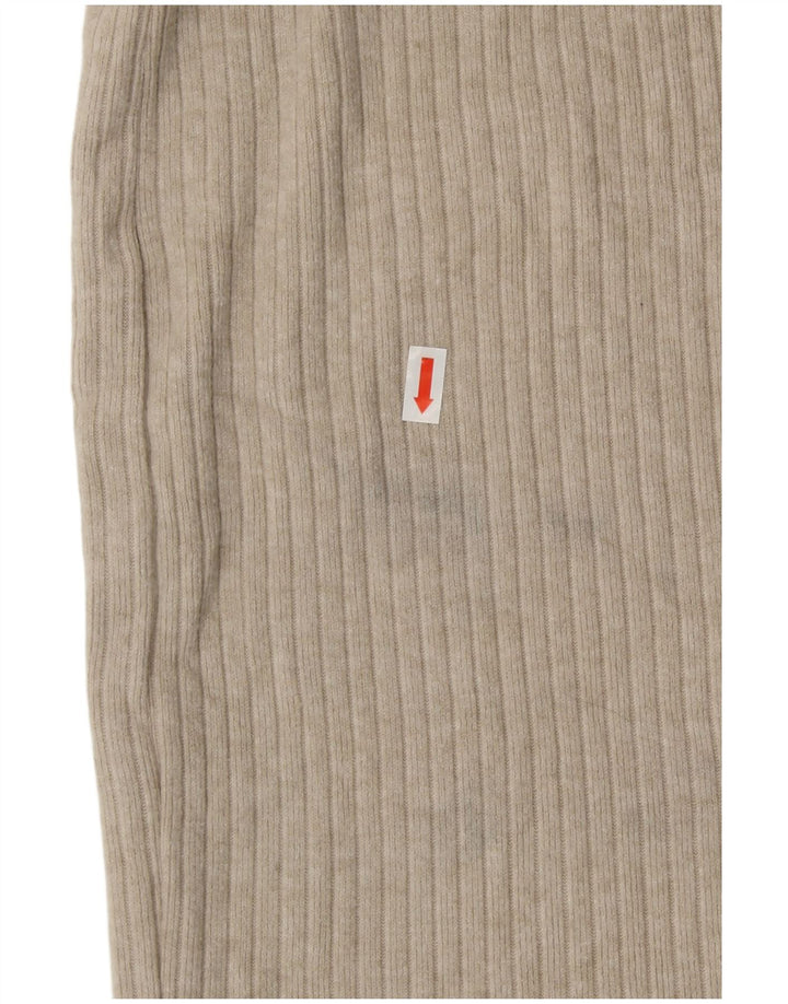 Saia midi feminina de cintura alta ZARA grande W30 viscose cinza