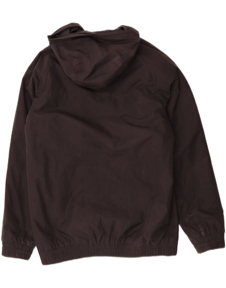 Jaqueta corta-vento com capuz Adidas meninos 15-16 anos preto poliéster