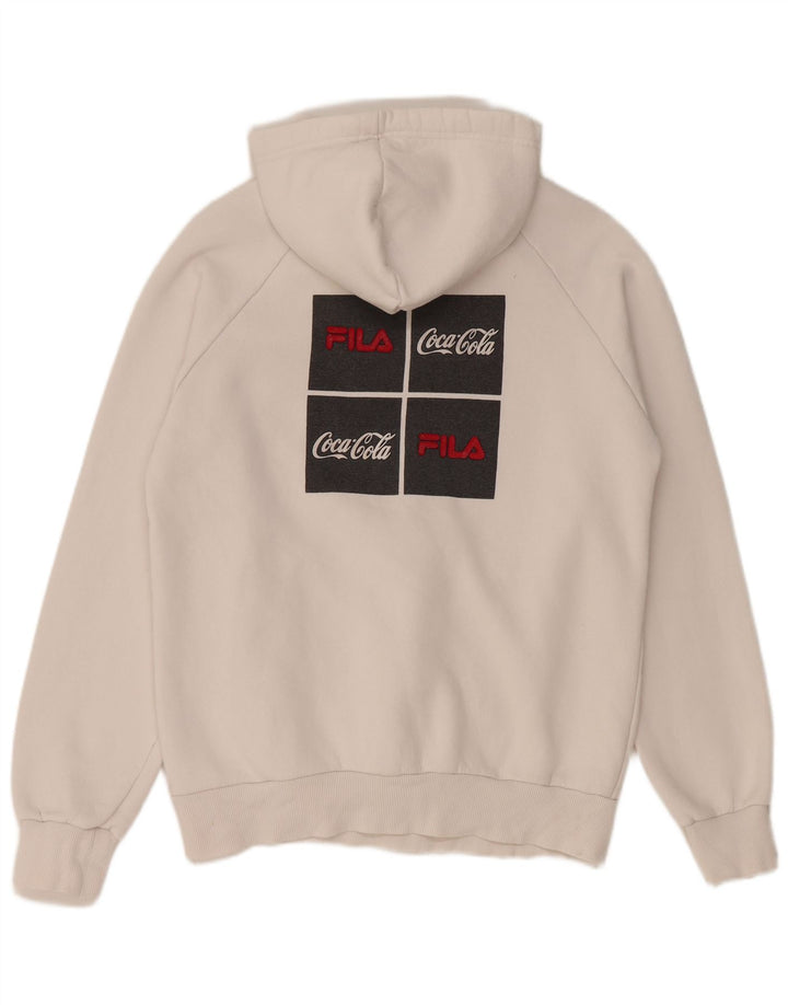 Fila Mens Coca-Cola Graphic Hoodie Jumper Pequeno Branco