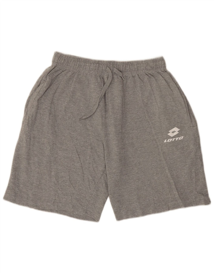 Shorts esportivos masculinos Lotto XL algodão cinza