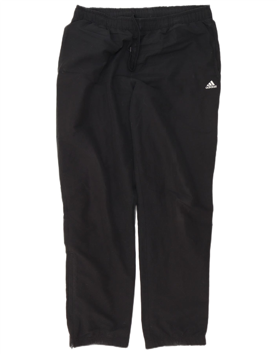 Adidas masculino climalite calças de treino joggers grande poliéster preto