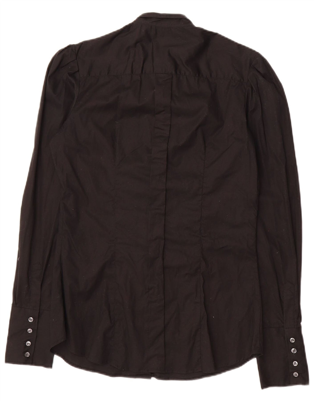 Camisa feminina VINTAGE IT 46 grande algodão preto