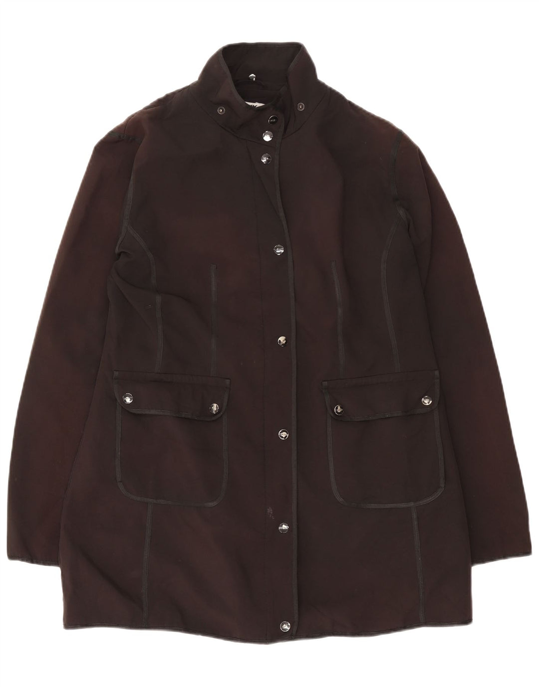 Jaqueta utilitária feminina Dkny UK 16 poliéster cinza grande