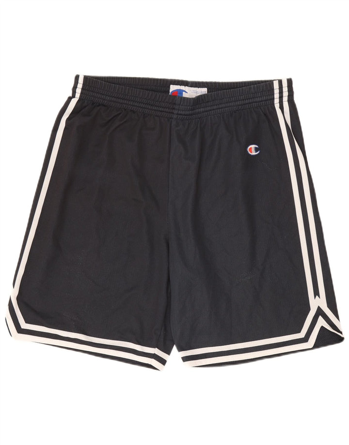 Shorts esportivos masculinos Champion XL azul marinho poliéster
