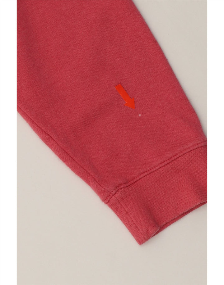 NIKE Womens Oversized Graphic Hoodie Jumper UK 14 Medium Pink Cotton Vintage Nike and Second-Hand Nike from Messina Hembry 