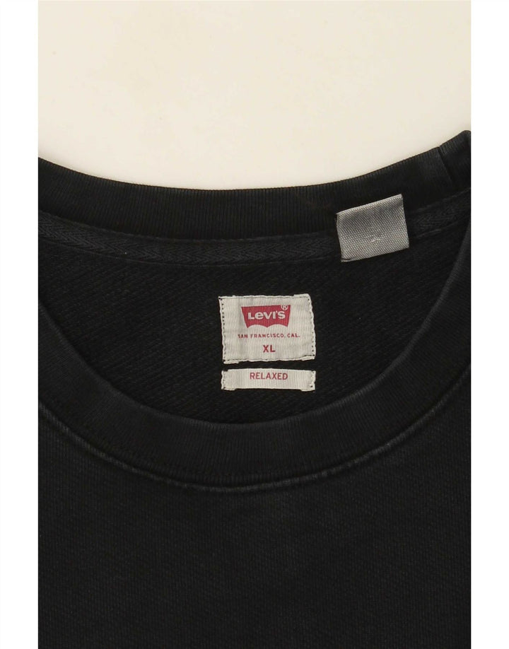 Moletom masculino Levi's com ajuste relaxado XL preto