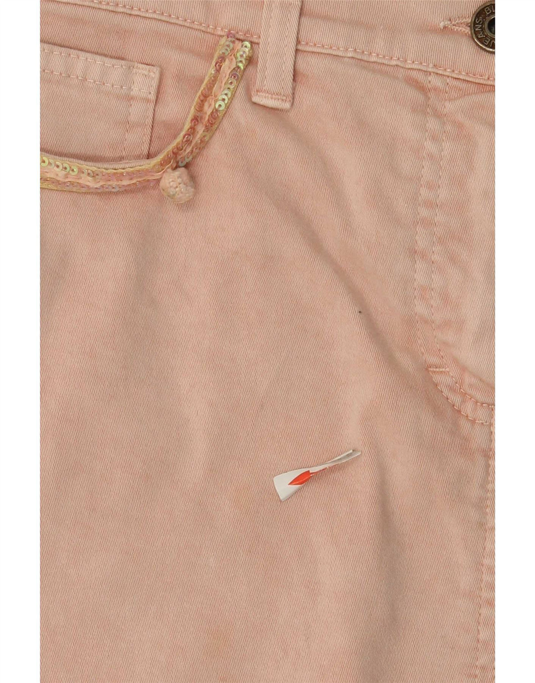 Saia jeans feminina Blumarine IT 42 médio W30 algodão rosa