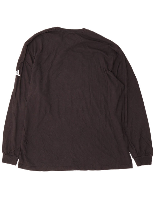 Adidas Mens Graphic Top Manga Longa 2XL Algodão Preto