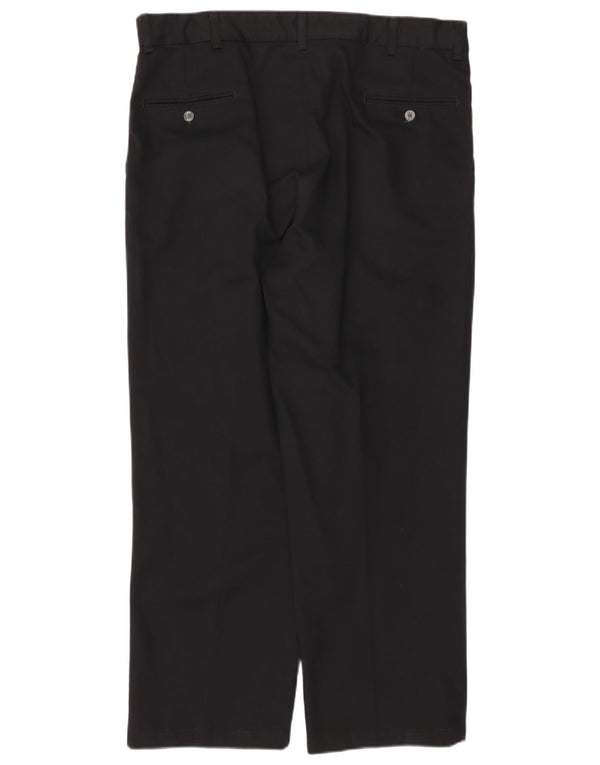 Lee Mens Khakis Pegged Chino Calças W40 L30 Algodão Preto