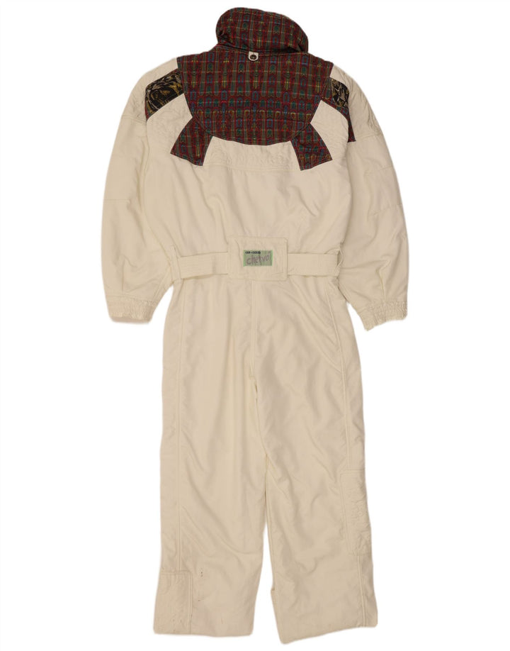 Macacão de esqui feminino CHERVO IT 42 médio branco xadrez poliamida