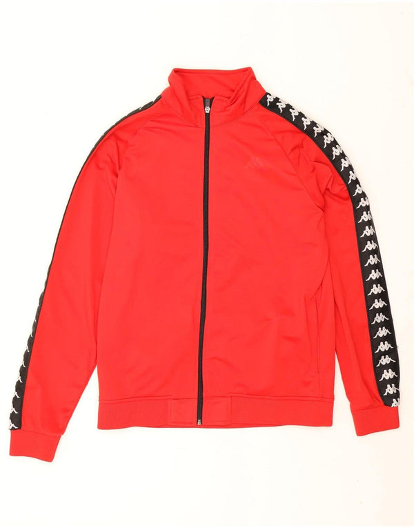 Kappa Mens Graphic Tracksuit Top Jacket XL Vermelho Colorblock