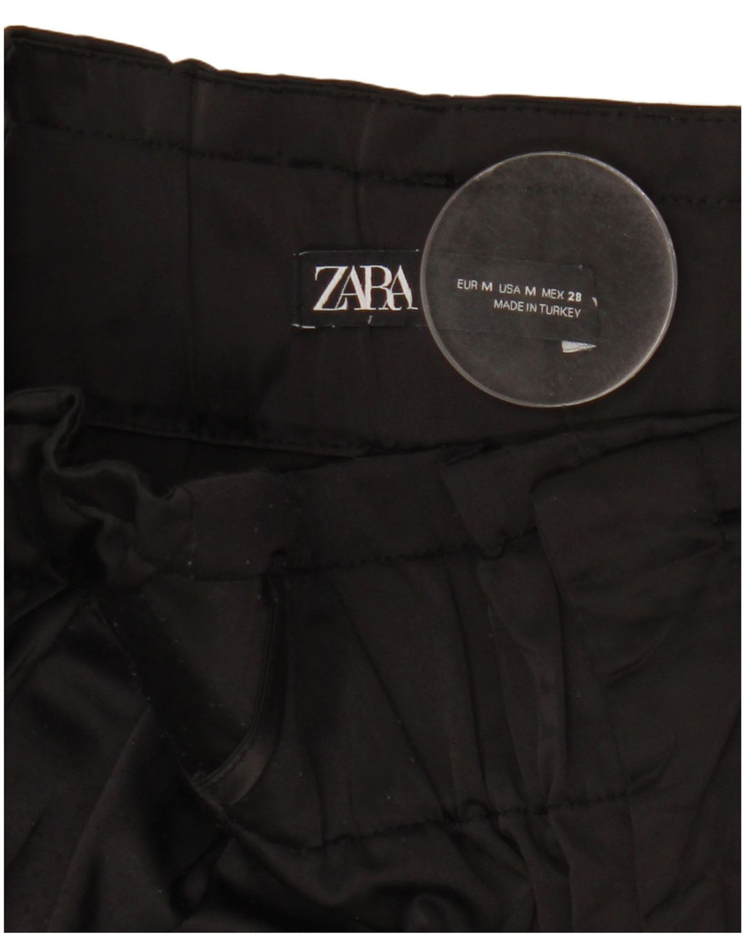 Calça cargo feminina Zara Joggers médio W28 L26 preta