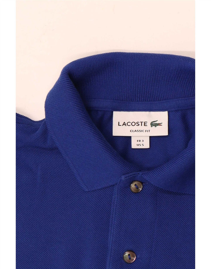 Camisa polo masculina Lacoste Classic Fit tamanho 3 pequeno azul