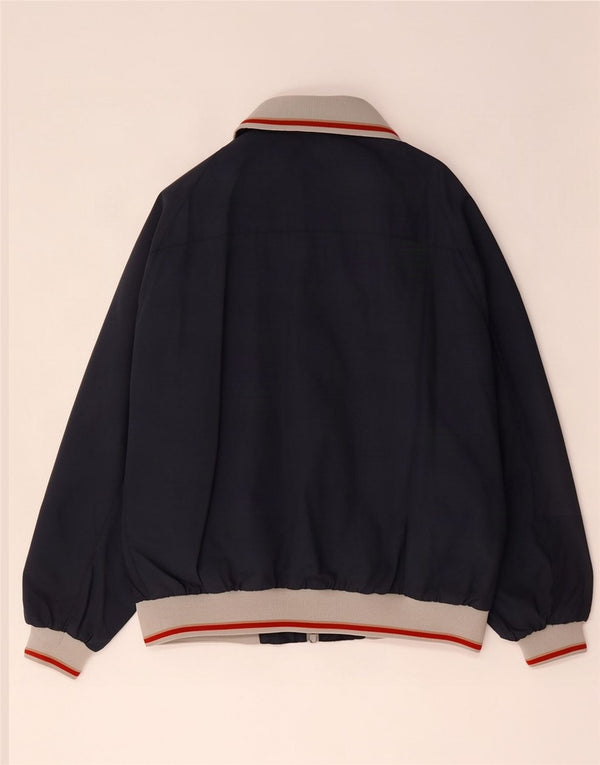 Jaqueta bomber masculina North Sails UK 44 2XL azul marinho colorblock
