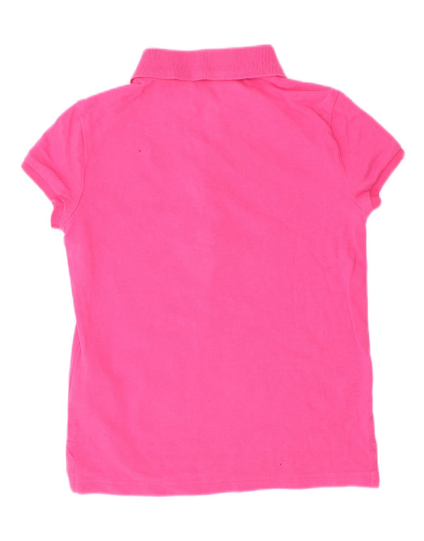 Polo Ralph Lauren Meninas Top Manga Comprida 6-7 Anos Algodão Rosa
