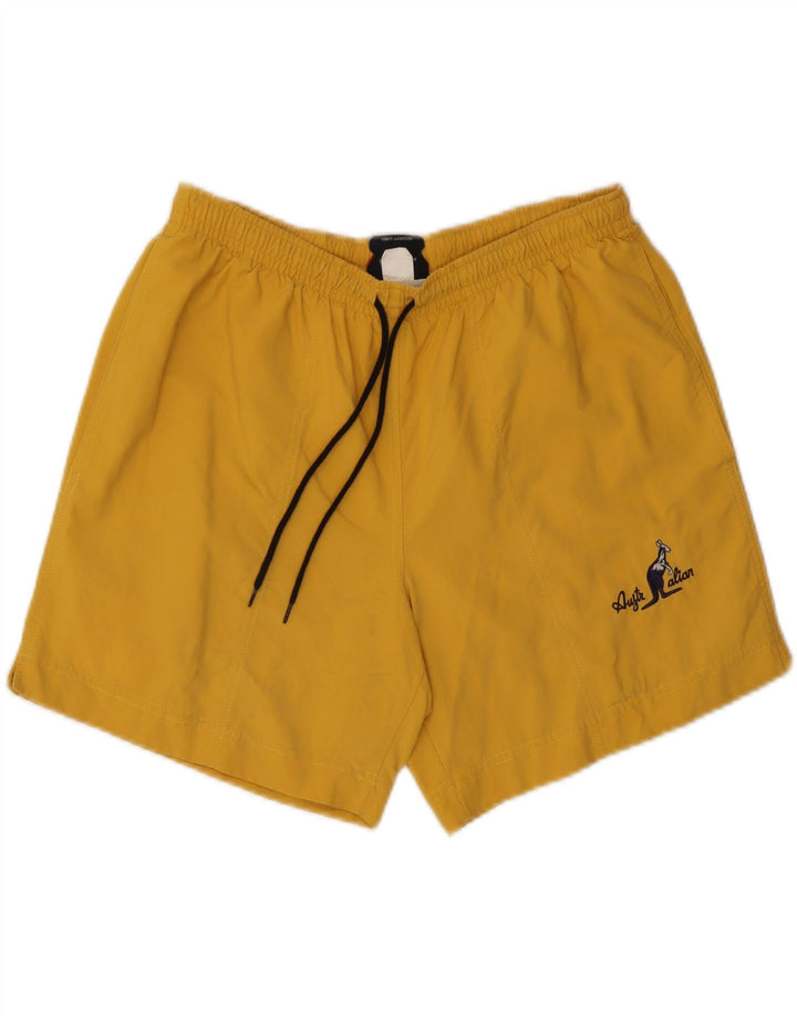 Shorts de natação masculino AUSTRALIAN L'ALPINA IT 50 poliamida amarela média
