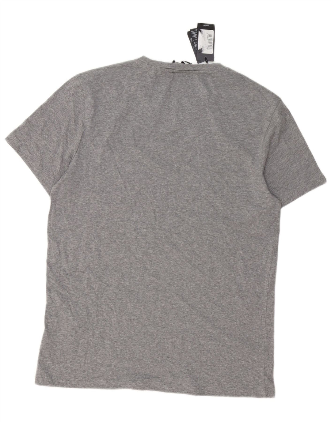 Camiseta gráfica masculina Hugo Boss grande algodão cinza