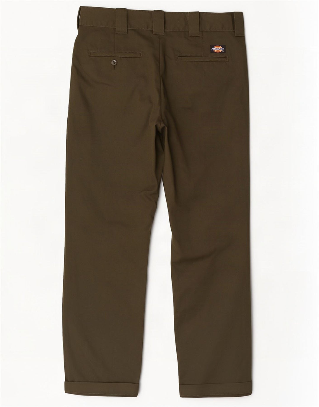 Calças Chino Masculinas Dickies Slim Straight W34 L32 Poliéster Cáqui