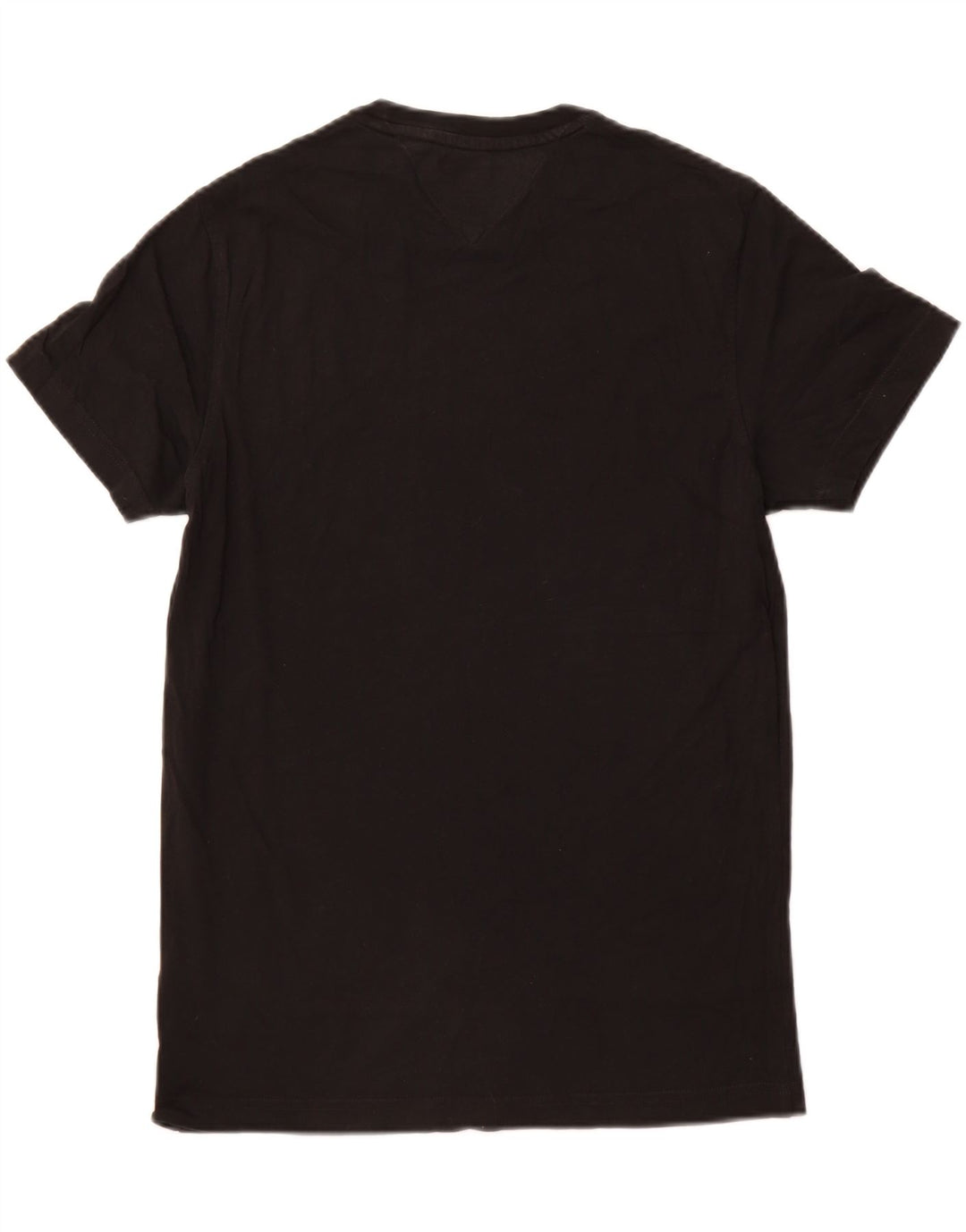TOMMY HILFIGER Camiseta masculina top pequeno algodão preto