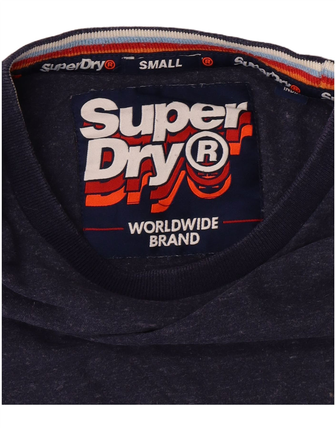 Camiseta masculina SUPERDRY top pequeno azul